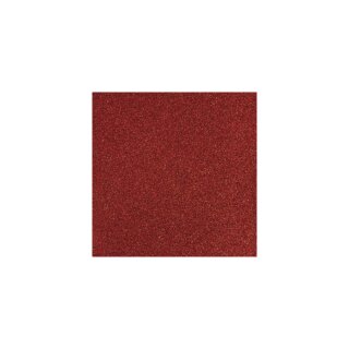 Scrapbooking-Papier: Glitter, kardinalrot, 30,5 x 30,5 cm, 200g/m2