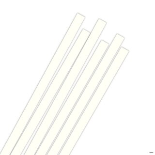 Karen Marie Klip: Quilling Papierstreifen Natur Weiß, 10x450mm, 120 g/m2, 60 Streifen