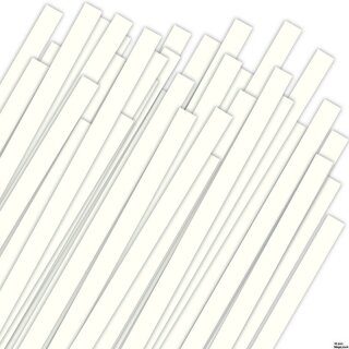 Karen Marie Klip: Quilling Papierstreifen Natur Weiß, 10x450mm, 120 g/m2, 200 Streifen BIG PACK