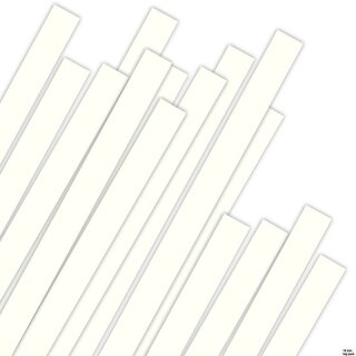 Karen Marie Klip: Quilling Papierstreifen Natur Weiß, 15x450mm, 120 g/m2, 150 Streifen BIG PACK