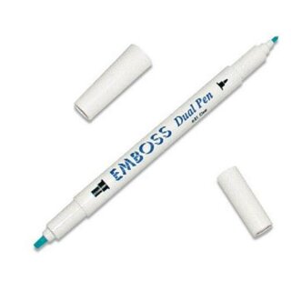 Tsukineko, Dual Emboss Pen Clear, Embossingstift, 2  Spitzen
