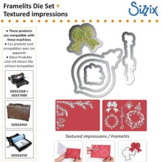 SIZZIX Framelits Die Set Pinecone & Ornament Set -...
