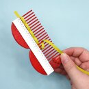 Quilling Comb / Quilling Kamm rot
