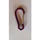 Karabiner Aluminium 75mm lila