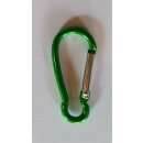 Karabiner Aluminium 75mm grün