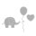 Rayher Stanzschablonen Set: Baby Elephant, 2,1-8,5cm, 4 Teile