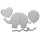 Rayher Stanzschablonen Set: Baby Elephant, 2,1-8,5cm, 4 Teile