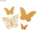Rayher Stanzschablonen Set: Whimsical Butterflies, 1,3-4,5cm, 5 Teile
