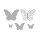Rayher Stanzschablonen Set: Whimsical Butterflies, 1,3-4,5cm, 5 Teile