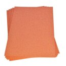 Moosgummiplatte Glitter orange, 200 x 300 x 2mm 1 Bogen