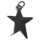 Metall-Anhänger "Stern", 20mm, silber,...