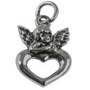Metall-Anhänger "Engel mit Herz", 15mm,...