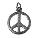 Metall-Anhänger "Peace", 16mm, silber,...
