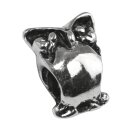 Metall-Zierelement-Eule, altsilber, 12 mm ø,...