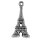 Metall-Anhänger Eiffelturm, altsilber, 19mm, Öse 1mm ø, nickelfrei, lose