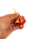 papieir + ideen: Quilling Kit, 3D Glocken Rot-Gold