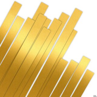 Karen Marie Klip: Quilling Papierstreifen Luxus Supergold, 15x450mm, 120 g/m2, 100 Streifen BIG PACK