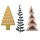 SIZZIX Thinlits Die Set 3PK - Decorative Trees, Craft Asylum - 660878