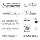 Clear Stamp Weihnachten/Winter , 96,5x91x3,2mm, 12...