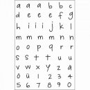 Stempel Clear, "Alphabet Kleinbuchstaben", A7