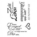 Stempel Clear, "Ich wünsche Dir", A7