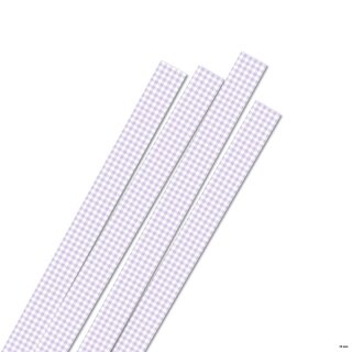 Karen Marie Klip: Quilling Papierstreifen lila checkert, 15x450mm, 120 g/m2, 40 Streifen