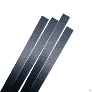 Karen Marie Klip: Quilling Papierstreifen Luxus Coal Mine/ Black, 15x450mm, 120 g/m2, 20 Streifen