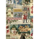 DecoMaché Papier, x-mas scene, 26x37,5cm, 27g/m2,...