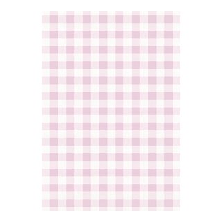 DecoMaché Papier, pink gingham, 26x37,5cm, 27g/m2, 3 Bogen
