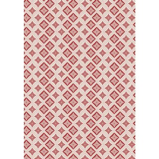 DecoMaché Papier, red geometric, 26x37,5cm, 27g/m2, 3 Bogen