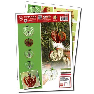 papier + ideen: Quilling Template, Apple/ Apfel