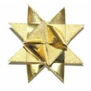 Fr&ouml;belsterne, Papierstreifen gold metallic/glitter, 24 Streifen, 15mm x 450mm
