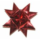 Fr&ouml;belsterne, Papierstreifen rot metallic/glitter, 24 Streifen, 15mm x 450mm