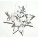 Fr&ouml;belsterne, Papierstreifen weiss/ silber/ x-mas gelackt, 48 Streifen, 15mm x 450mm