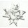 Fröbelsterne, Papierstreifen weiss/ silber/ x-mas gelackt, 48 Streifen, 15mm x 450mm