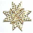 Fr&ouml;belsterne, Papierstreifen gold /weiss, 12 Streifen, 50mm x 1300mm