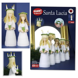 Karen Marie Klip: Quilling Anleitung, Gigant 3D Santa Lucia