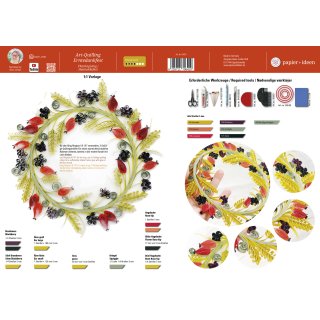 papier + ideen: Quilling Template, Erntedank Art Quilling