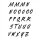 Stempel Clear, "Alphabet Großbuchstaben M-Z #2", A7