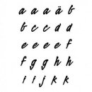 Stempel Clear, "Alphabet Kleinbuchstaben a-k...