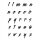 Stempel Clear, "Alphabet Kleinbuchstaben l-z #2", A7