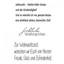 Stempel Clear, "Weihnachten 8", A7