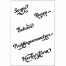 Stempel Clear, "Sonne, Regen", A7