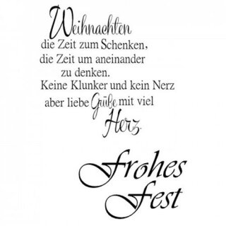 Stempel Clear, "Frohes Fest", A7