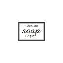 Butterer, Stempel &quot;Handmade - soap to go&quot;, 3x4cm