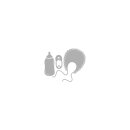 Rayher Stanzschablone: Baby Utensils, 11,9x9,7cm,  3 Teile