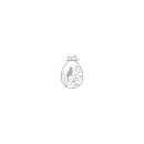 Rayher Stanzschablone: Ornamented Easter Egg, 5,5x8,1cm,...