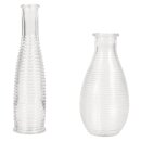 Set Rillen-Vasen, 14+18cm, (110ml+220ml), Box 2 Stück