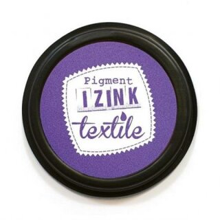 IZINK Pigment Textile, Textil Stempelkissen, 7cm ø - grenache