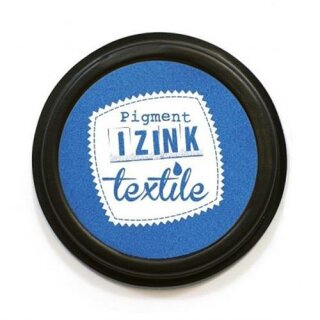 IZINK Pigment Textile, Textil Stempelkissen, 7cm ø - sky